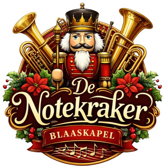 Logo Blaaskapel De Notekraker